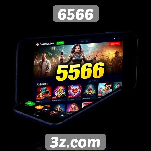 Desempenho do site de jogos 6566 em dispositivos móveis